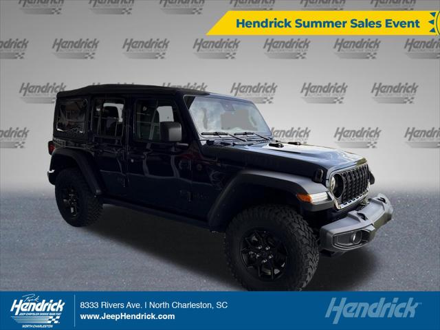 2025 Jeep Wrangler 4-Door Willys 4x4 for sale in North Charleston, SC