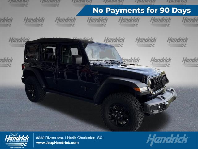 2025 Jeep Wrangler 4-Door Willys 4x4 for sale in North Charleston, SC
