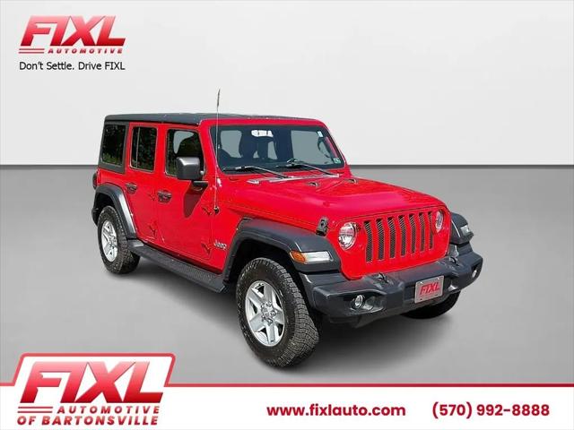 2018 Jeep Wrangler Unlimited Sport S 4x4 for sale in Bartonsville, PA