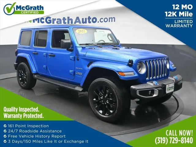 2022 Jeep Wrangler 4xe Unlimited Sahara 4x4 for sale in Cedar Rapids, IA