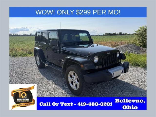 2014 Jeep Wrangler Unlimited Sahara for sale in Bellevue, OH