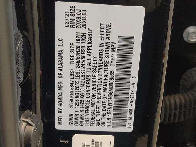 2021 Honda Pilot AWD Touring 7 Passenger
