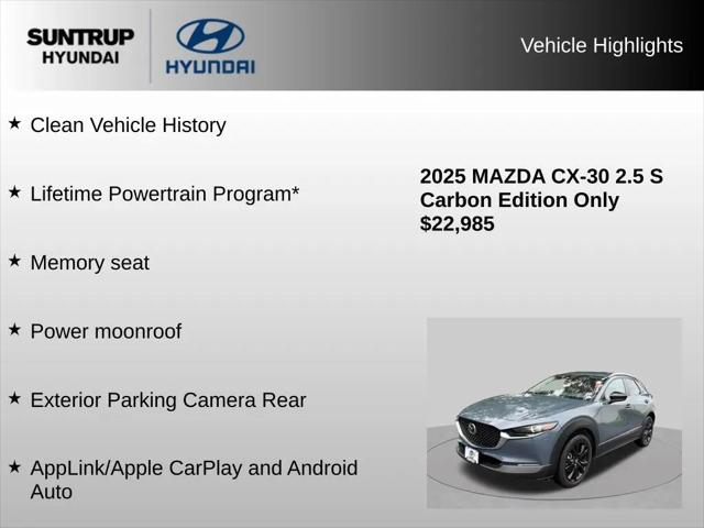 2025 Mazda CX-30 2.5 S Carbon Edition