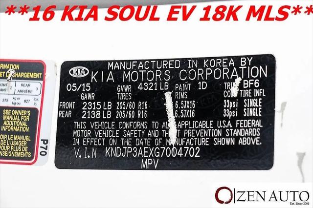 2016 Kia Soul EV EV
