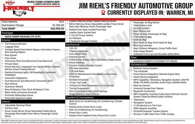 2018 Chrysler Pacifica Limited for sale in Warren, MI
