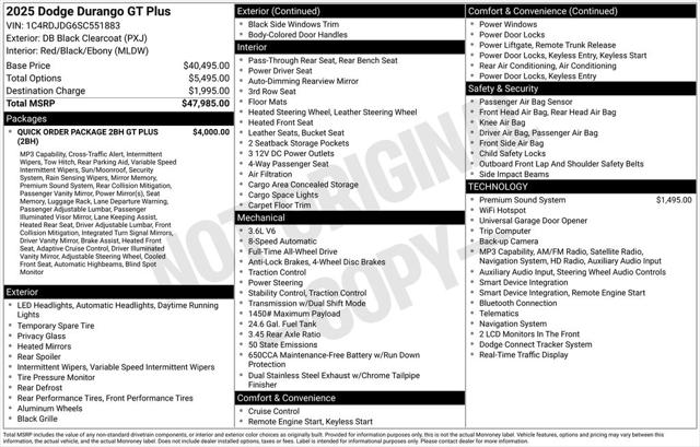 2025 Dodge Durango GT Plus AWD for sale in Warren, MI