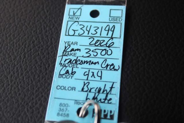 2026 Ram 3500 Tradesman Crew Cab 4x4 8 Box