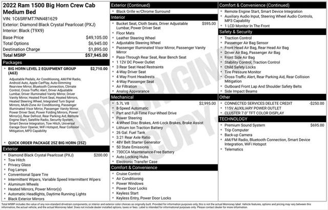 2022 Ram 1500 Big Horn