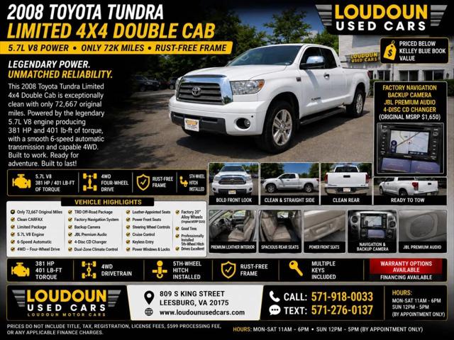 2008 Toyota Tundra Limited 5.7L V8 for sale in Leesburg, VA