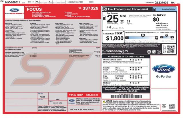 2016 Ford Focus ST