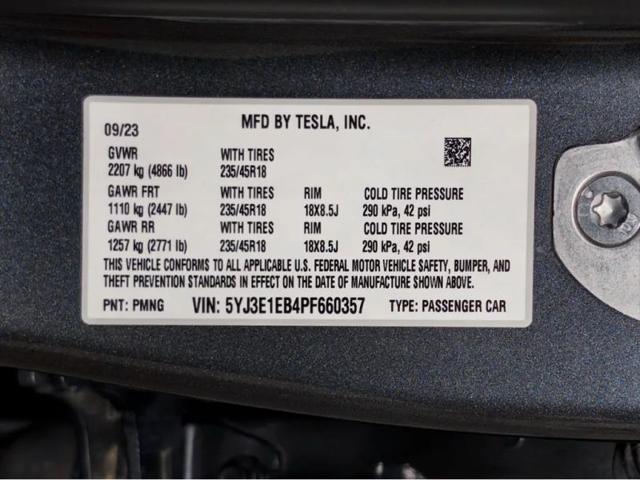 2023 Tesla Model 3 Long Range Dual Motor All-Wheel Drive