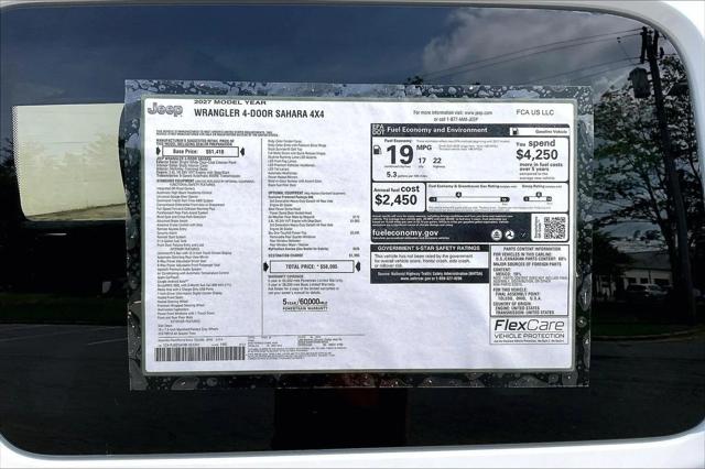 New 2027 Bright White Clear-Coat Paint Jeep Sahara image 37