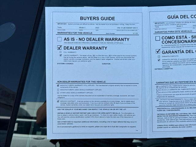 2022 Tesla Model 3 Long Range Dual Motor All-Wheel Drive