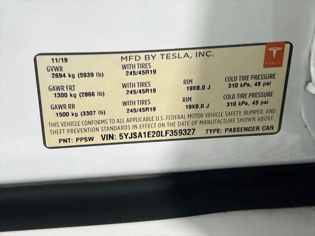 2020 Tesla Model S Long Range Plus Dual Motor All-Wheel Drive