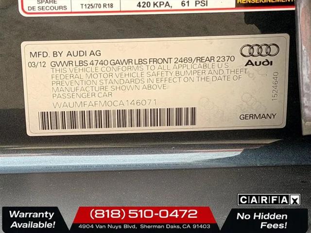 2012 Audi A3 2.0T Premium Plus