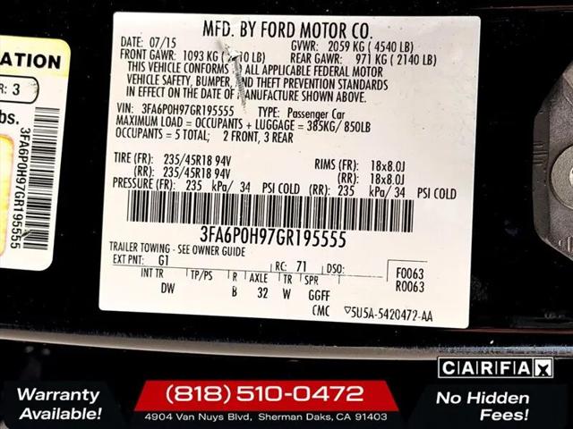 2016 Ford Fusion SE
