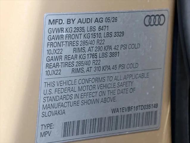2026 Audi Q8 Premium Plus 55 TFSI quattro Tiptronic