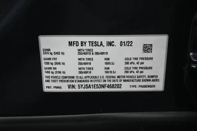 2022 Tesla Model S Dual Motor All-Wheel Drive
