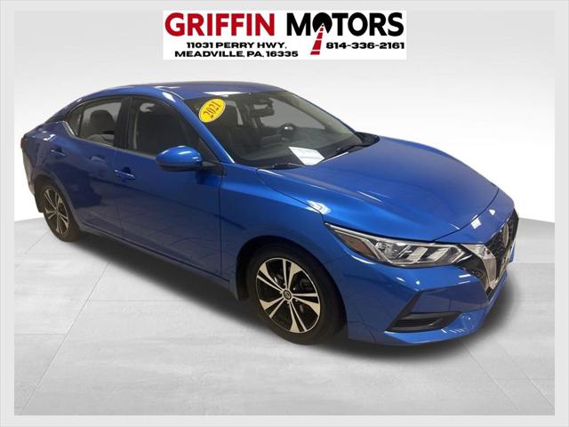 2021 Nissan Sentra SV Xtronic CVT for sale in Meadville, PA