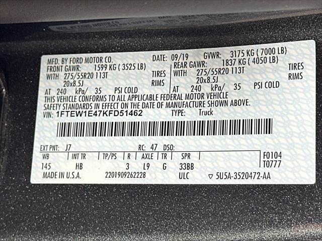 2019 Ford F-150 LARIAT