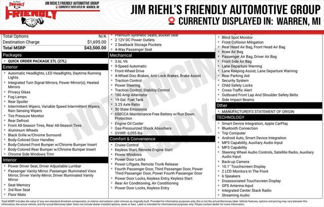 2024 Chrysler Pacifica Touring L for sale in Warren, MI