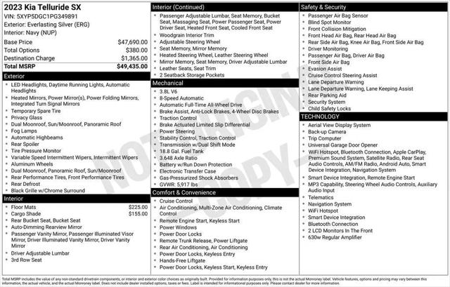 2023 Kia Telluride SX for sale in Pittsfield, MA