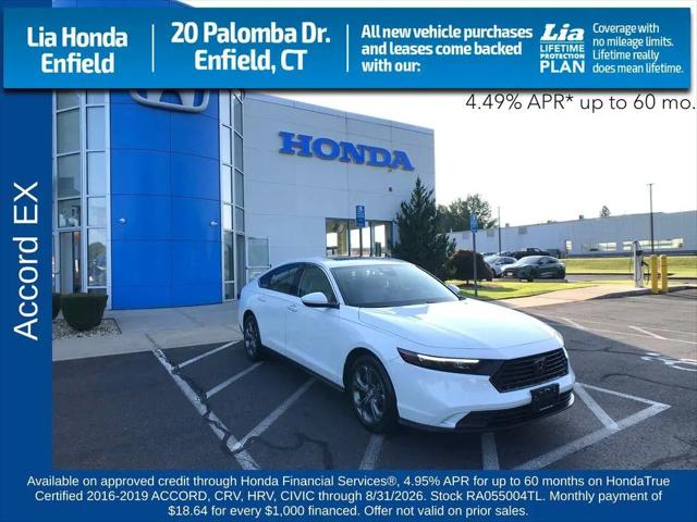 2024 Honda Accord EX for sale in Enfield, CT