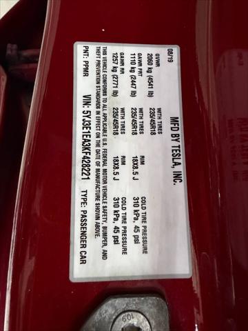 2019 Tesla Model 3 Unknown