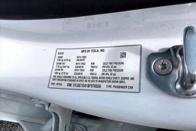 2025 Tesla Model 3 Long Range Rear-Wheel Drive