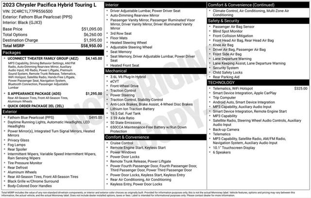 2023 Chrysler Pacifica Hybrid Touring L for sale in White Plains, NY
