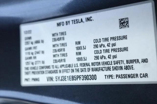 2023 Tesla Model 3 Long Range Dual Motor All-Wheel Drive