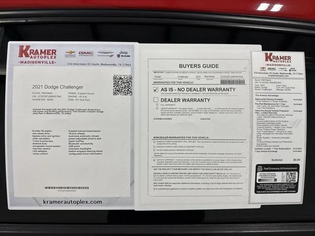 2021 Dodge Challenger R/T Scat Pack