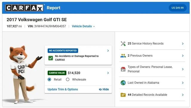 2017 Volkswagen Golf GTI SE 4-Door