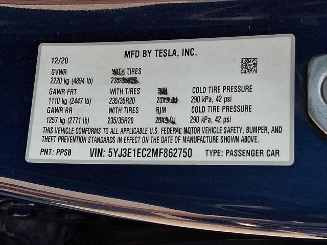 2021 Tesla Model 3 Performance Dual Motor All-Wheel Drive