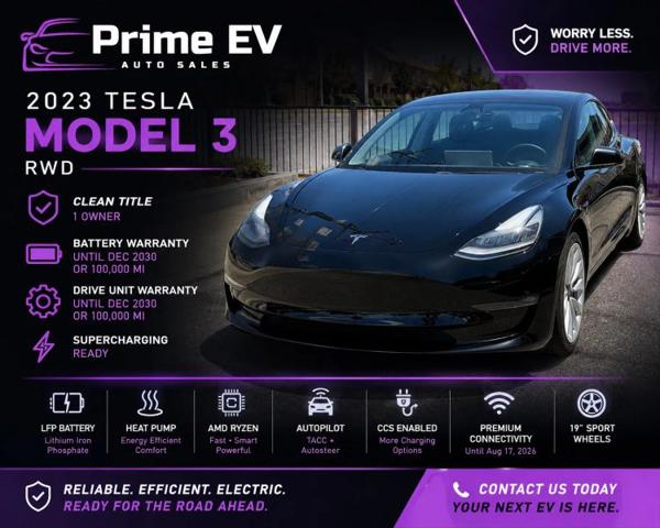 2023 Tesla Model 3 Rear-Wheel Drive for sale in La Habra, CA
