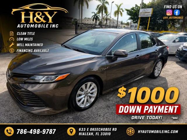 2018 Toyota Camry LE for sale in Hialeah, FL