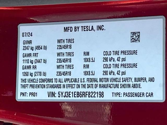 2024 Tesla Model 3 Long Range Dual Motor All-Wheel Drive