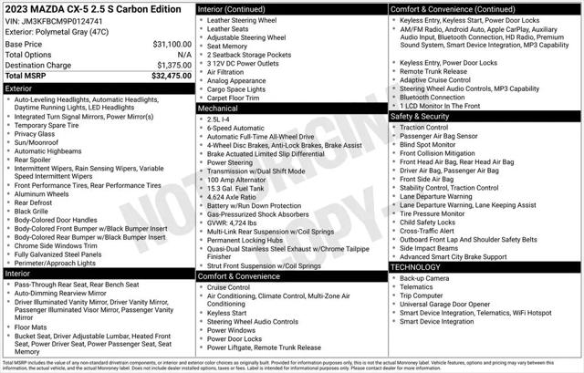 2023 Mazda CX-5 2.5 S Carbon Edition