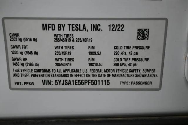 2023 Tesla Model S Standard Range