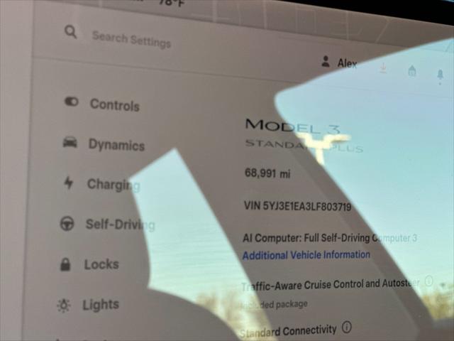 2020 Tesla Model 3 Standard Range Plus Rear-Wheel Drive