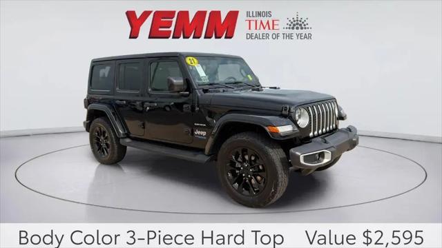 2021 Jeep Wrangler 4xe Unlimited Sahara 4x4 for sale in Galesburg, IL