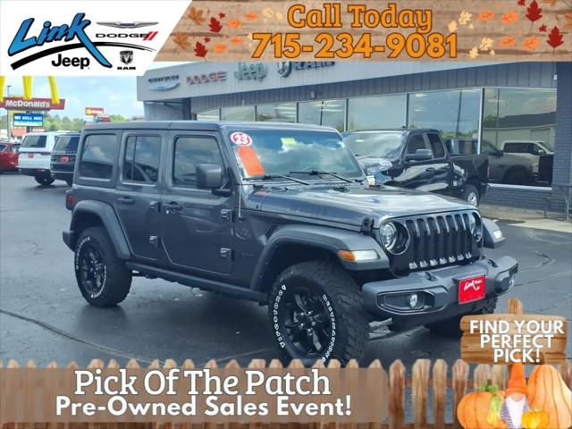 2023 Jeep Wrangler 4-Door Willys 4x4 for sale in Rice Lake, WI