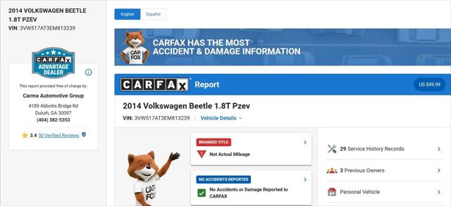 2014 Volkswagen Beetle 1.8T