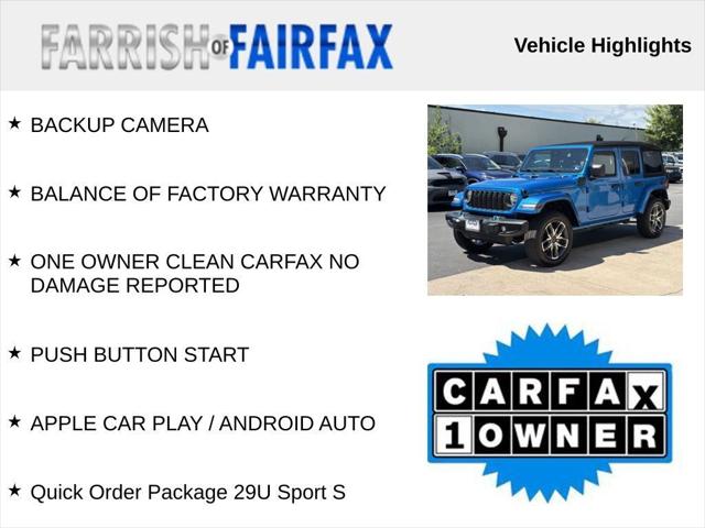 2024 Jeep Wrangler 4xe Sport S 4xe 2024 Jeep Wrangler 4xe Sport S 4xe
