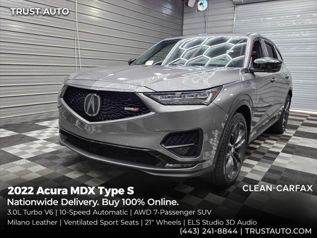 2022 Acura MDX Type S AWD 7-Passenger SUV for sale in Sykesville, MD