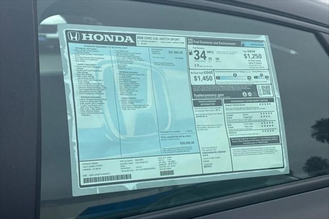 2026 Honda Civic Sport