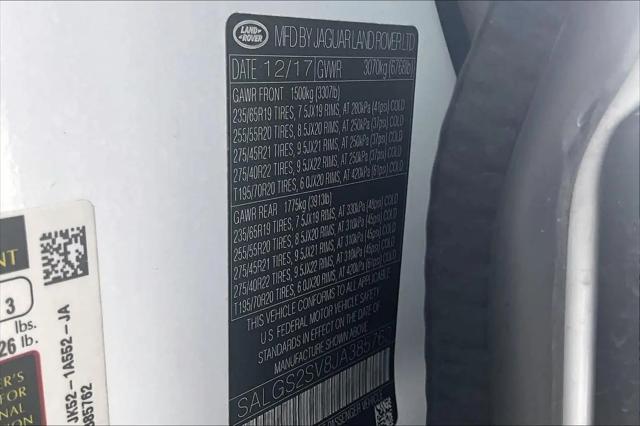 2018 Land Rover Range Rover 3.0L V6 Supercharged HSE