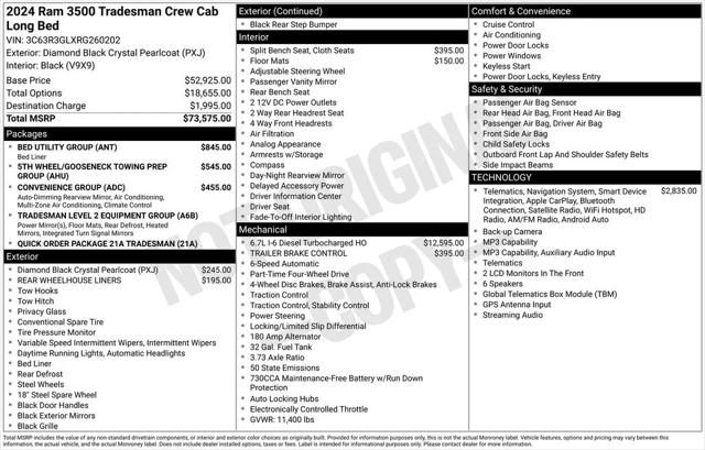 2024 RAM 3500 Tradesman Crew Cab 4x4 8 Box 2024 RAM 3500 Tradesman Crew Cab 4x4 8 Box