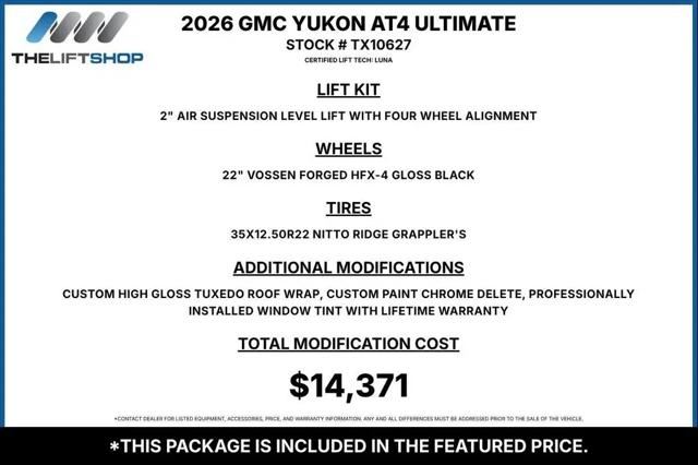2026 GMC Yukon 4WD AT4 Ultimate for sale in Garland, TX