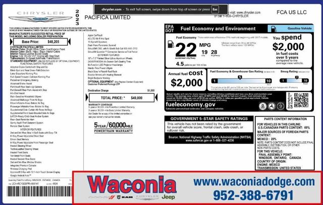 2023 Chrysler Pacifica Limited for sale in Waconia, MN